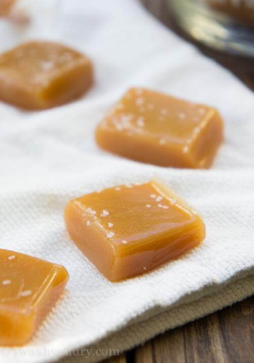 Honey salted caramels, healthy, quick and easy snack