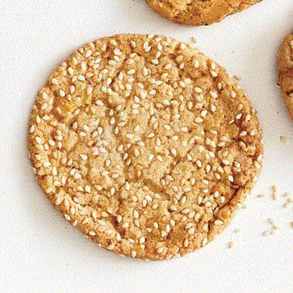 Orange, sesame and honey cookies